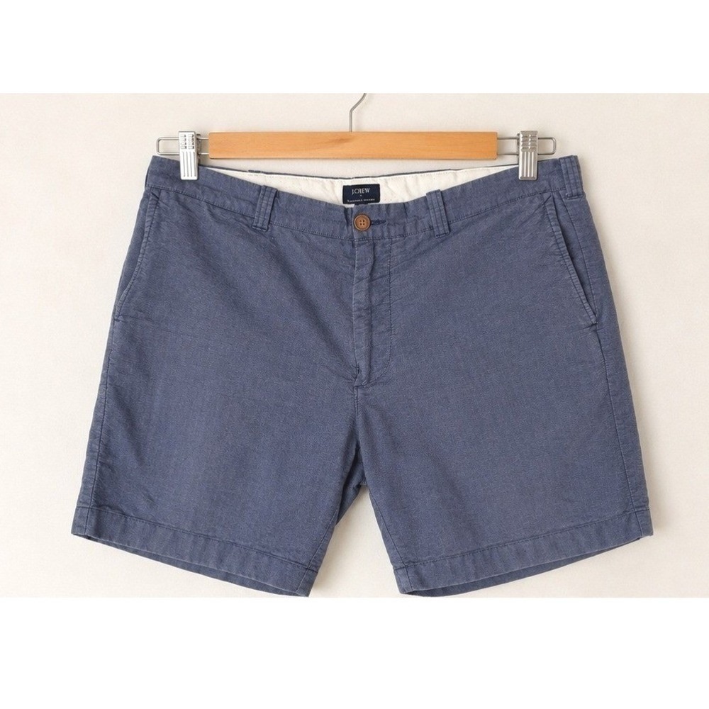 J.Crew Sunwashed Oxford Mens 36 Navy Blue 100% Cotton Chambray